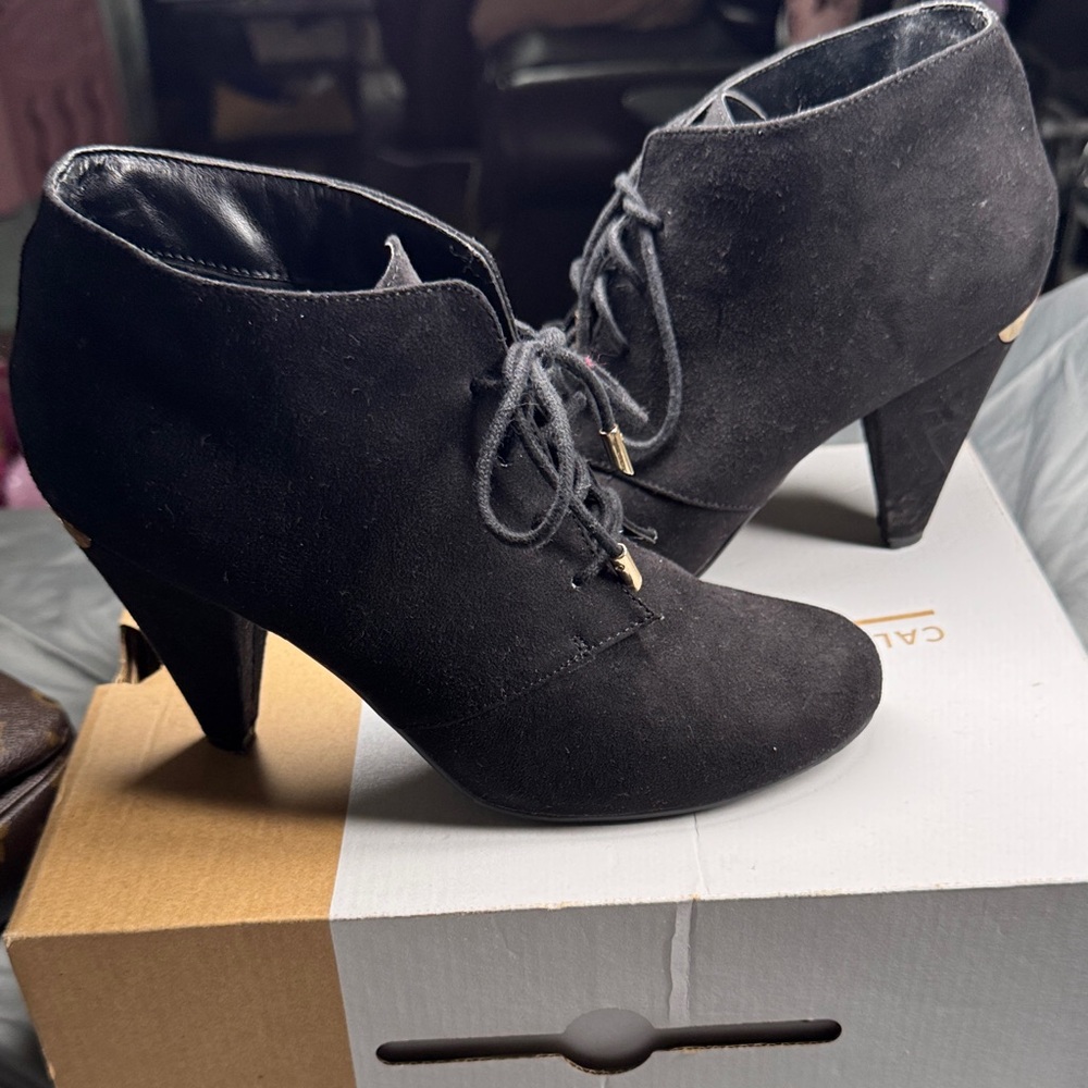 Call It Spring Elegant Black Ankle Boots